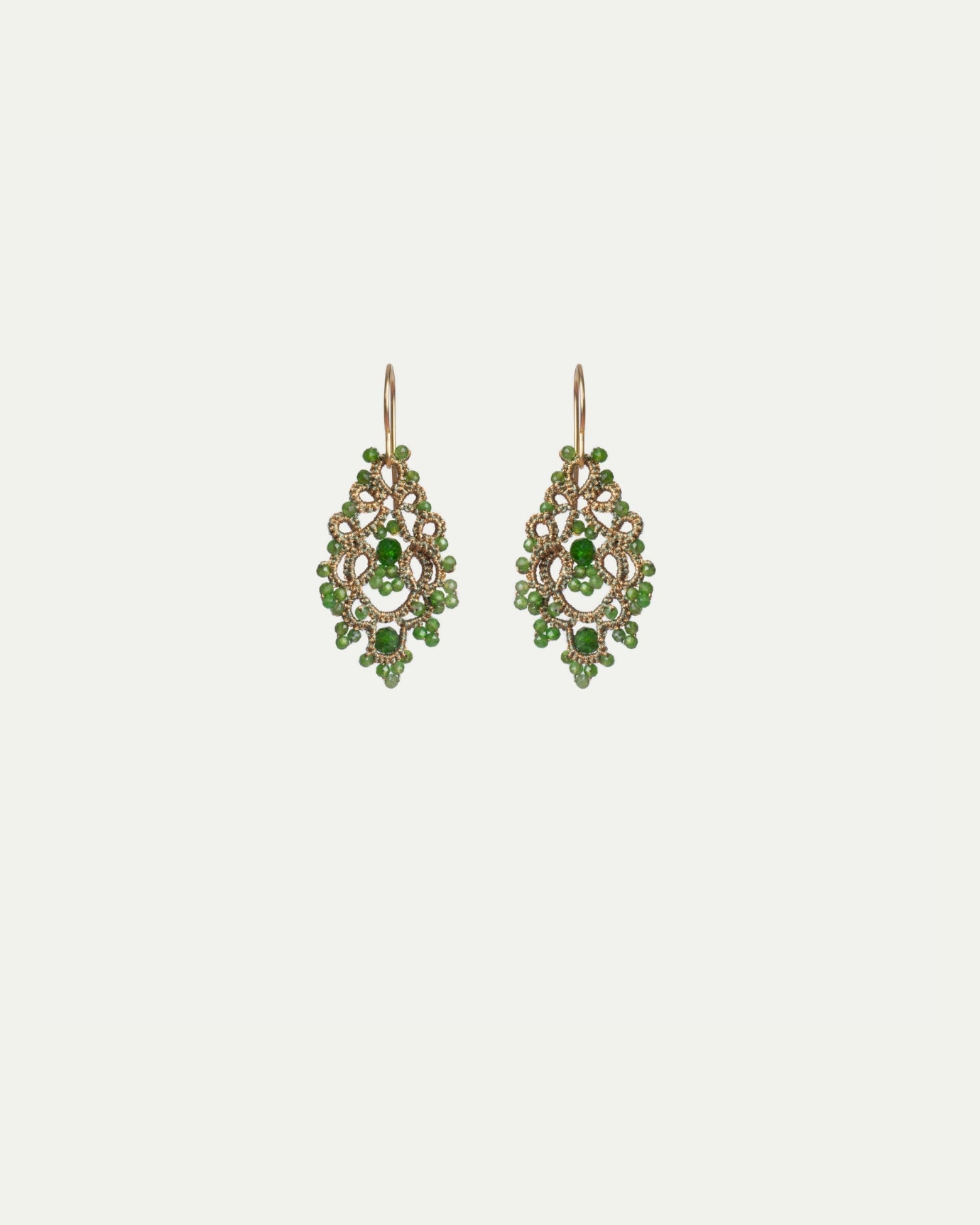 REGATA CHROME DIOPSIDE EARRINGS - LORINA BALTEANU