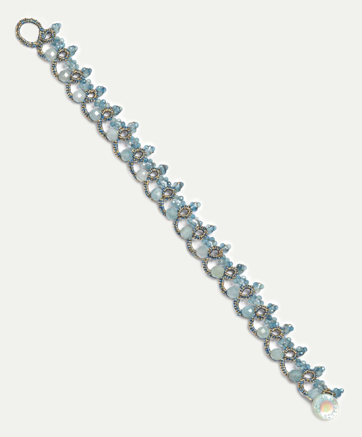 REGATA AQUAMARINE BRACELET - LORINA BALTEANU