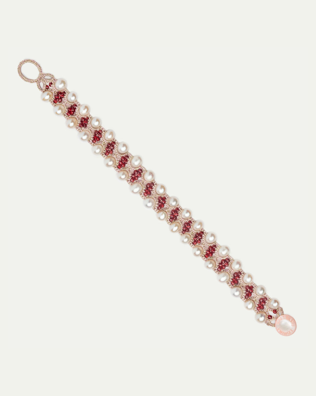 VENETA RED ZIRCON BRACELET - LORINA BALTEANU