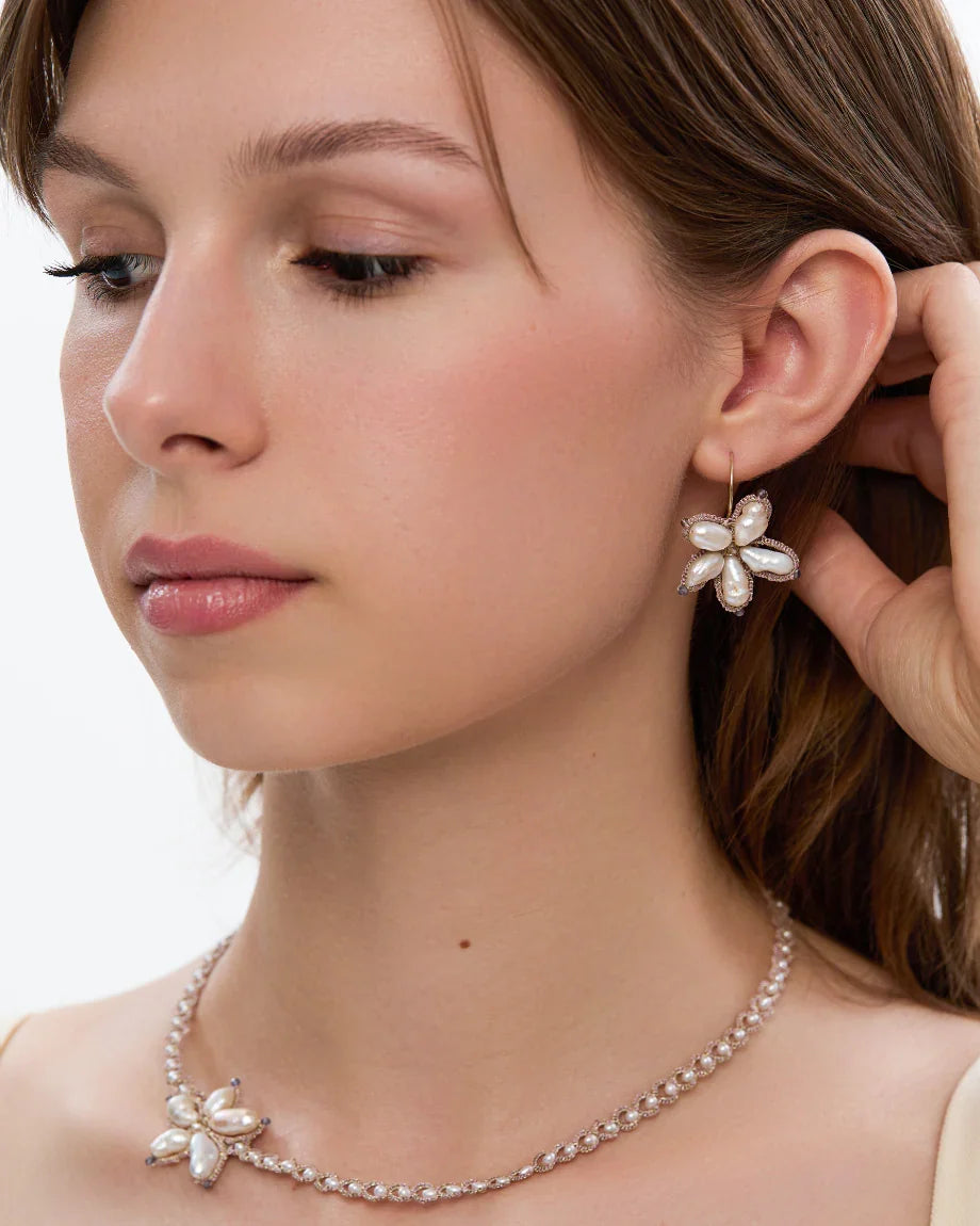 CAMELIA IOLITE EARRINGS - LORINA BALTEANU