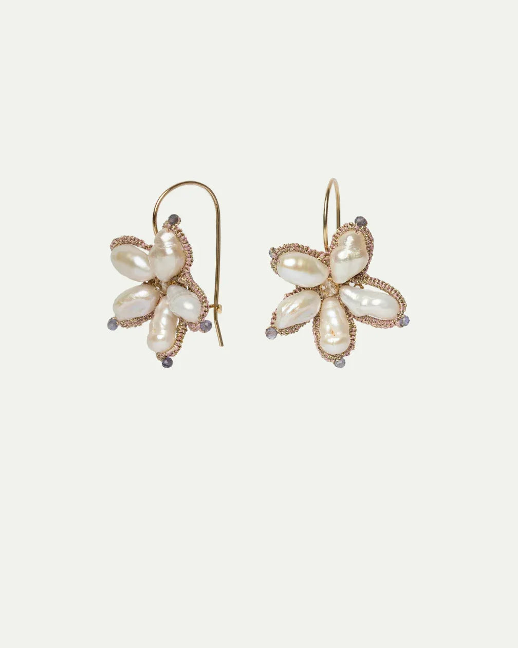 CAMELIA IOLITE EARRINGS - LORINA BALTEANU