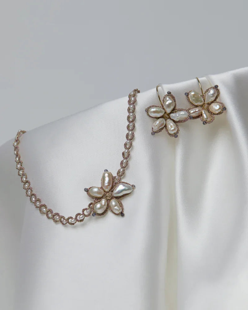CAMELIA IOLITE EARRINGS - LORINA BALTEANU