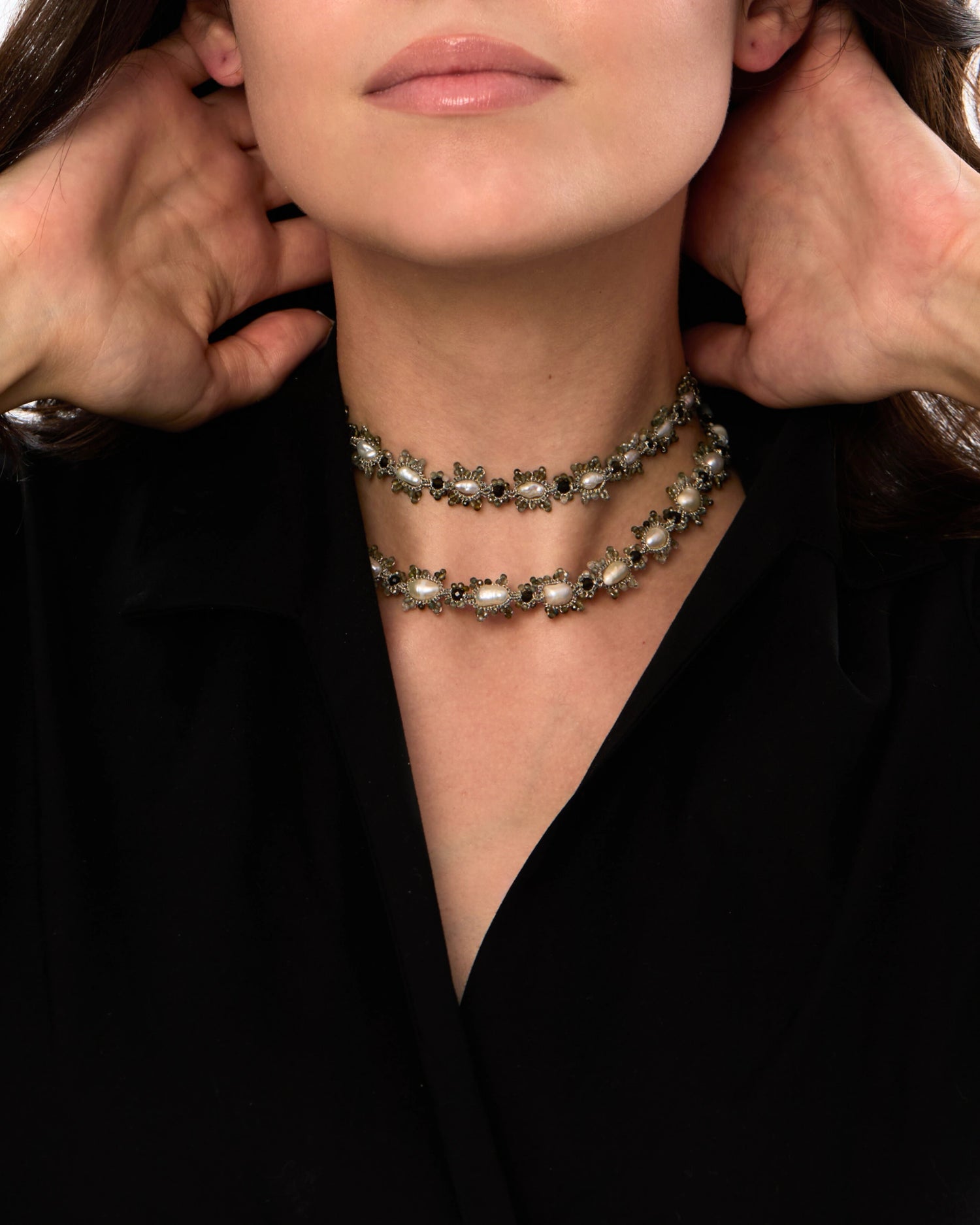 INGRID GREEN TOURMALINE NECKLACE - LORINA BALTEANU
