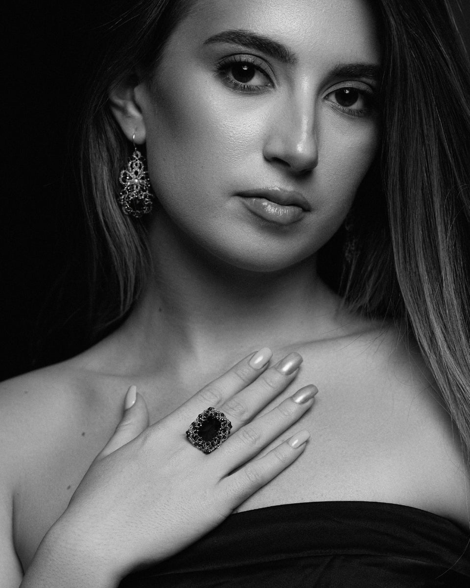 SALLY GARNET EARRINGS - LORINA BALTEANU