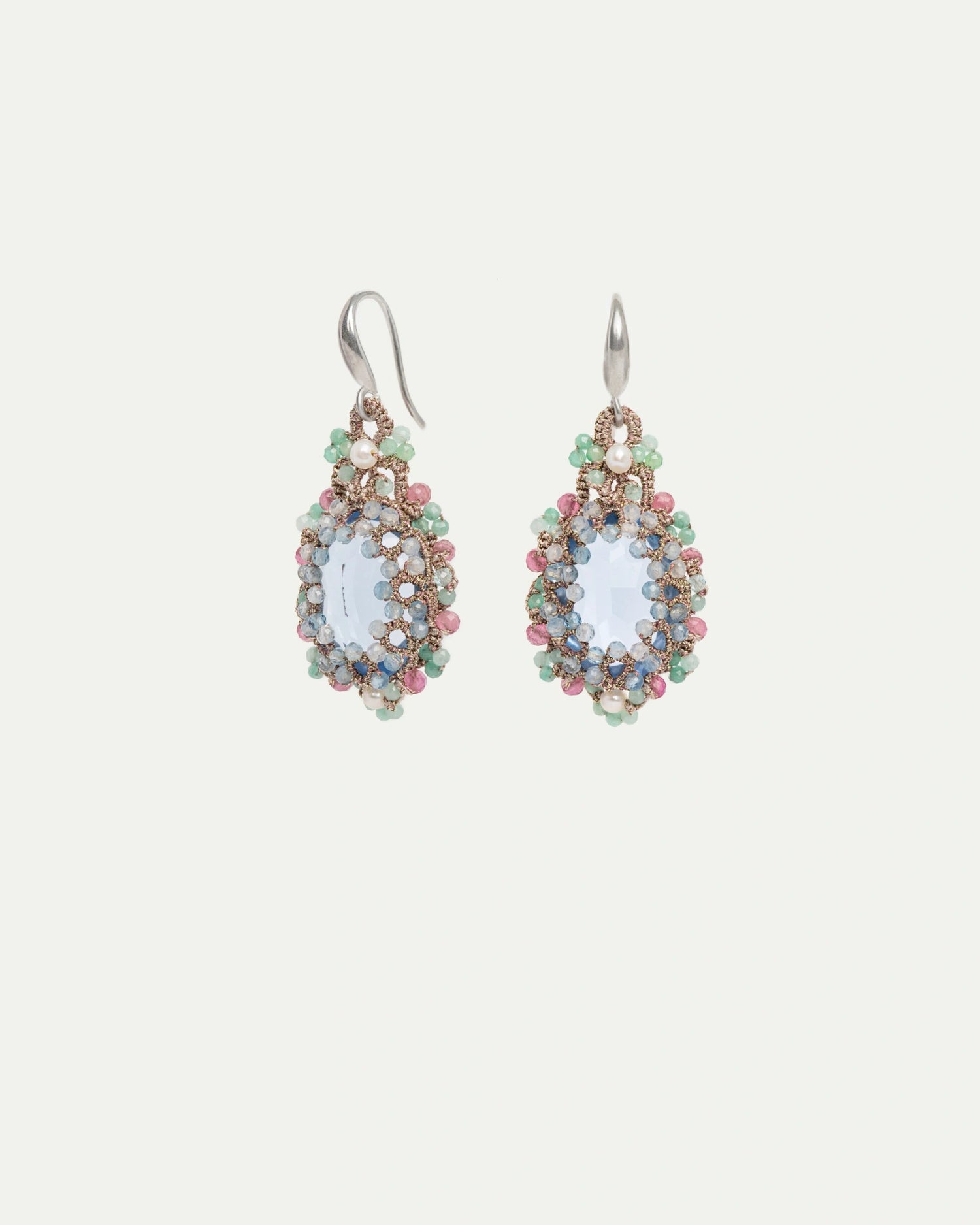 OLYMPIA AQUAMARINE EARRINGS - LORINA BALTEANU