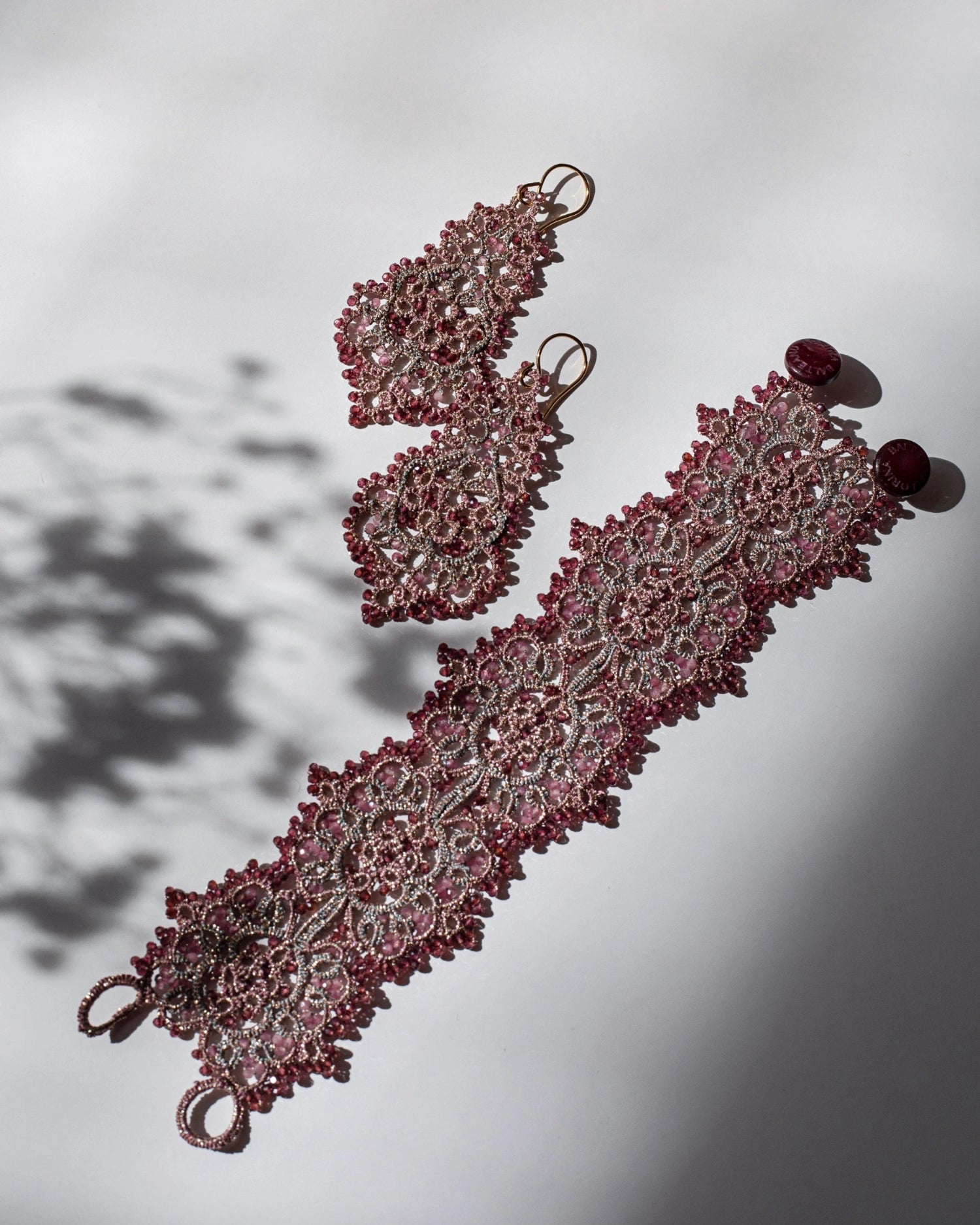 MARBELLA GARNET EARRINGS - LORINA BALTEANU