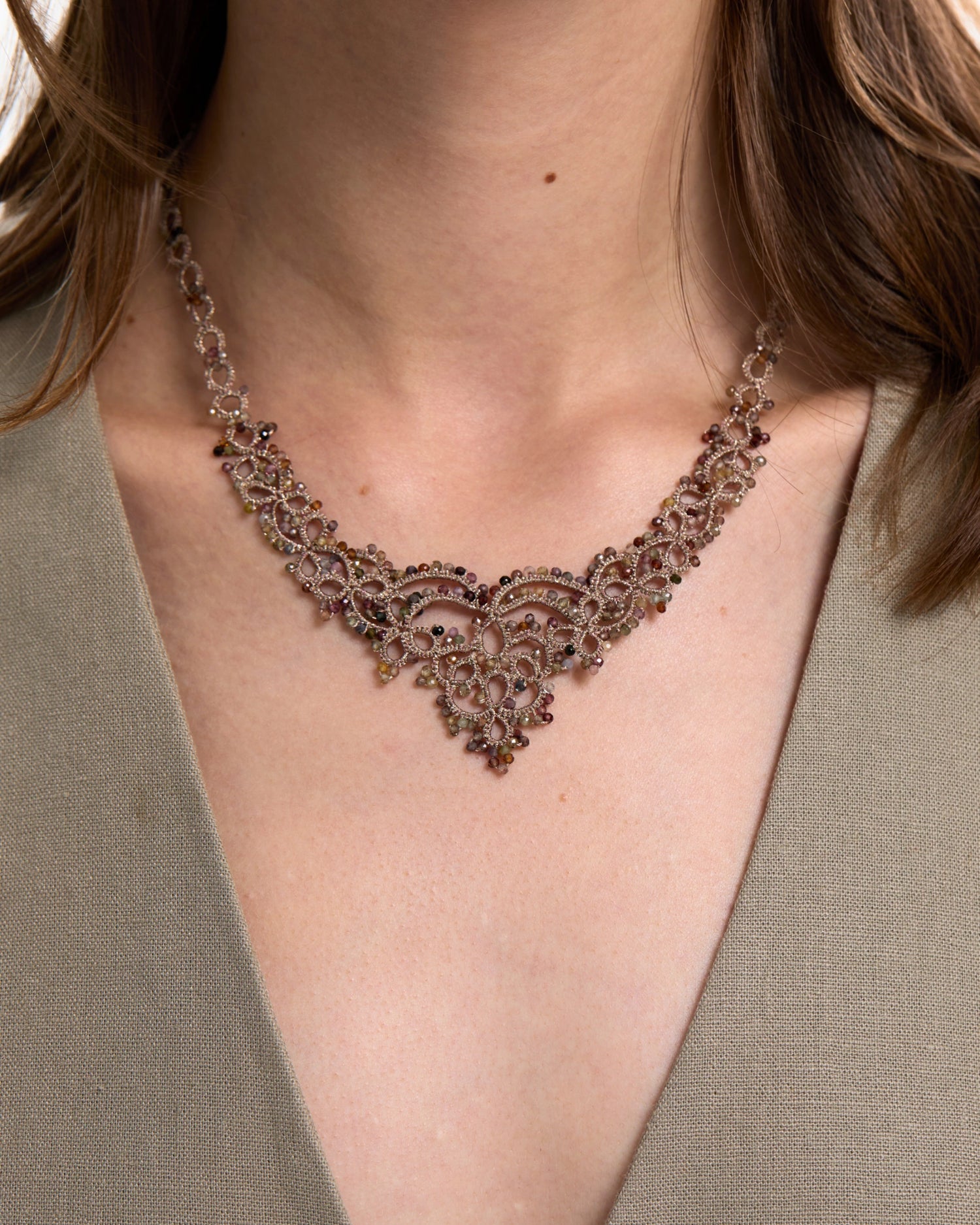 MOLLY MULTICOLORED SAPPHIRE NECKLACE - LORINA BALTEANU