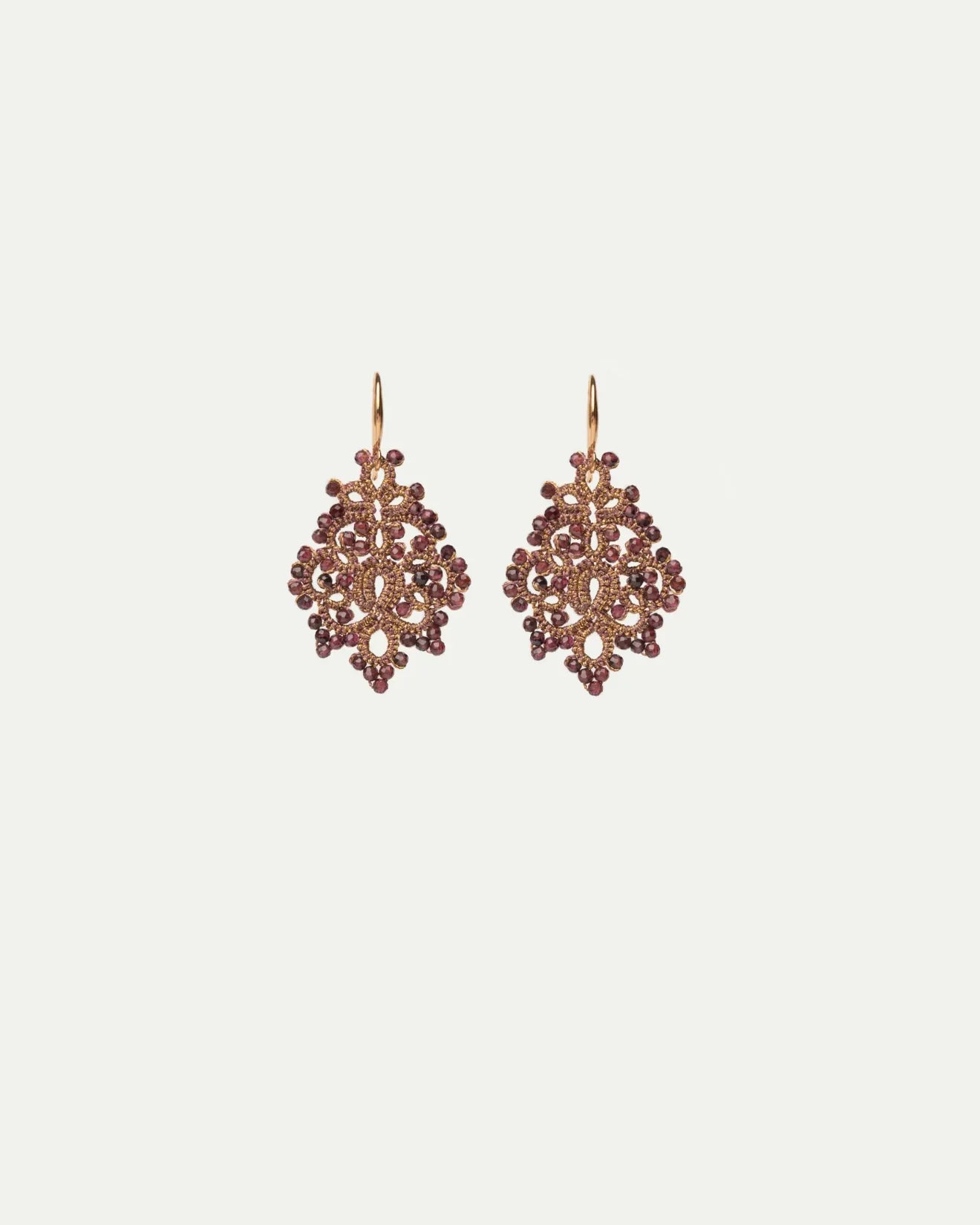 TRINITY GARNET EARRINGS - LORINA BALTEANU