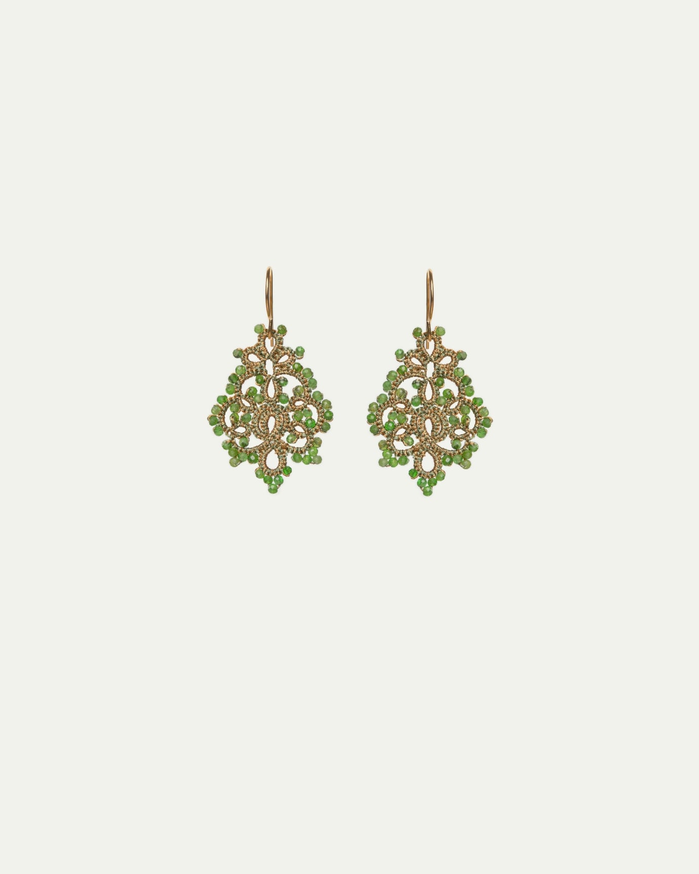 TRINITY CHROME DIOPSIDE EARRINGS - LORINA BALTEANU