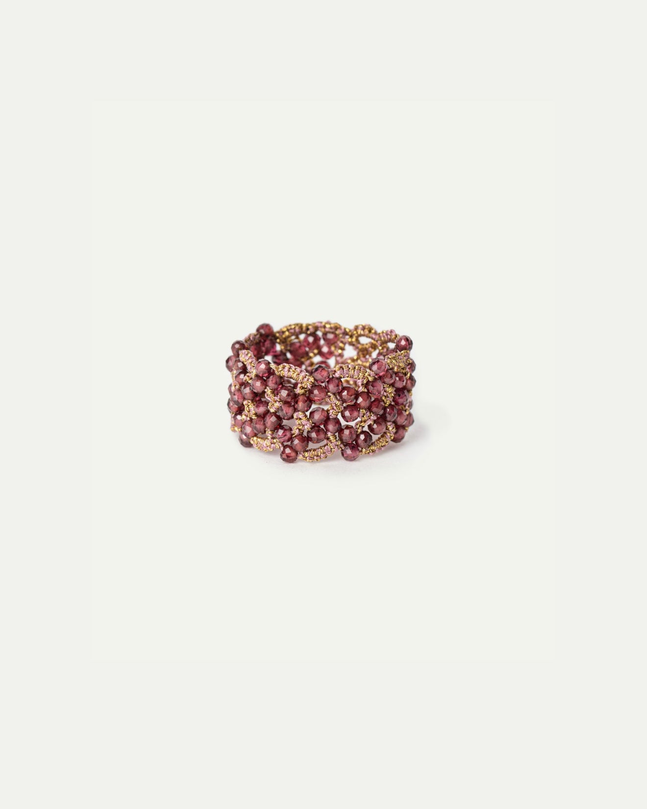 GALIA GARNET RING - LORINA BALTEANU