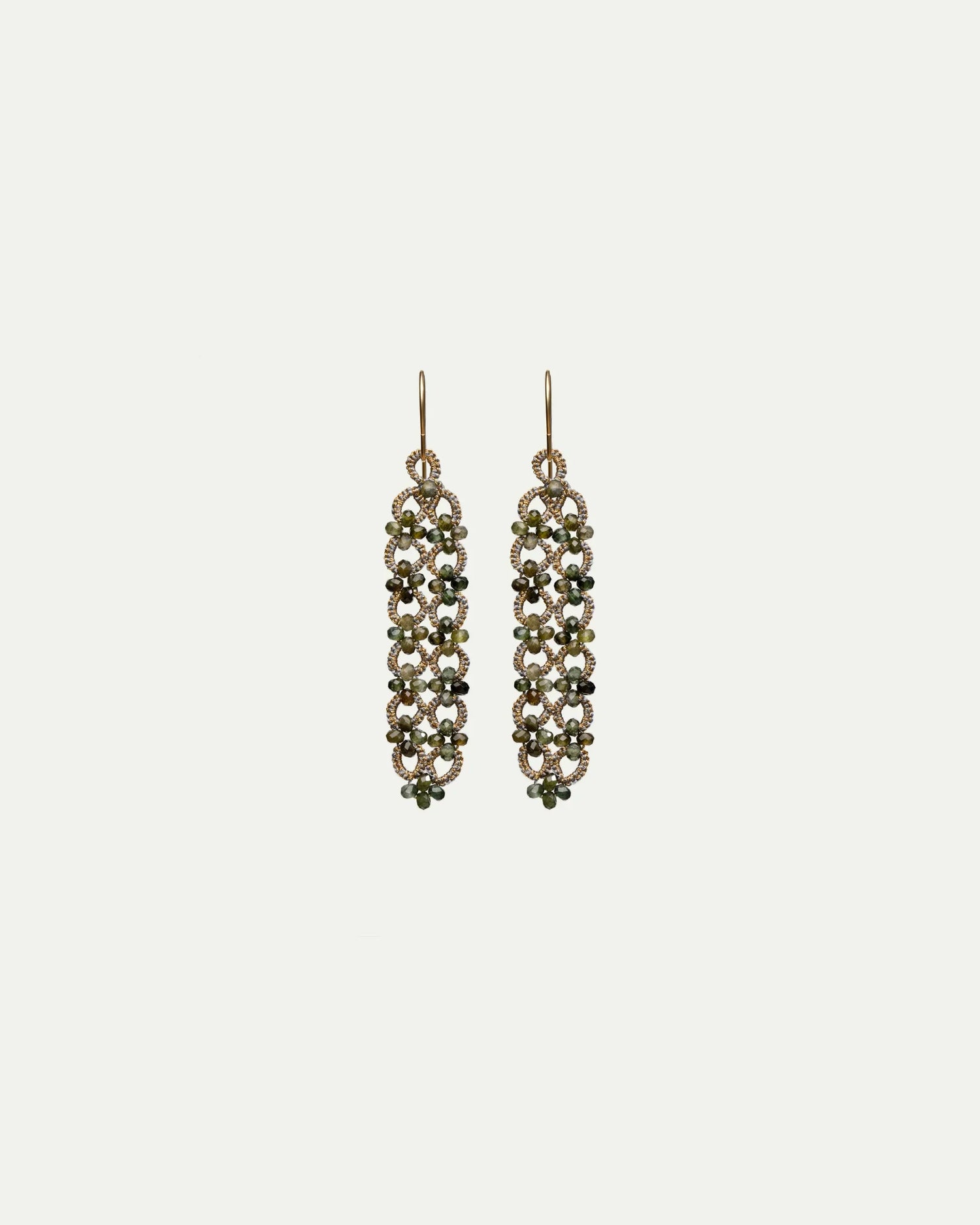 HAGA GREEN TOURMALINE EARRINGS - LORINA BALTEANU