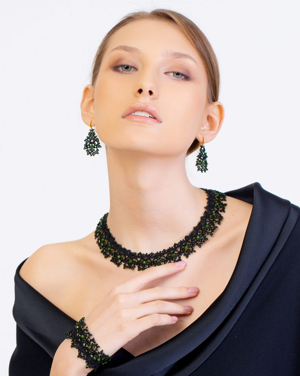 TISSA GRUENFLUSS EARRINGS - LORINA BALTEANU