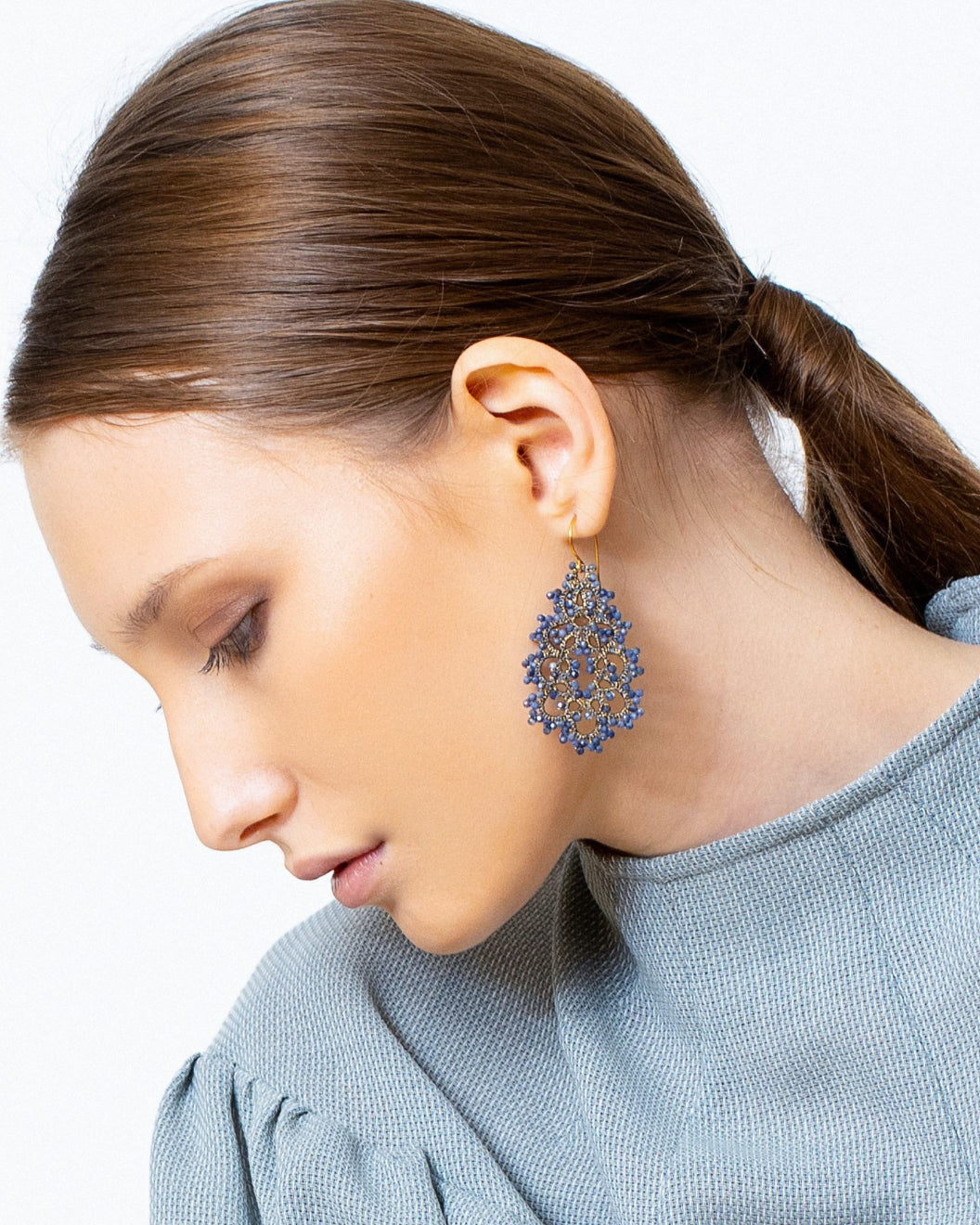 ELENA SAPPHIRE EARRINGS - LORINA BALTEANU