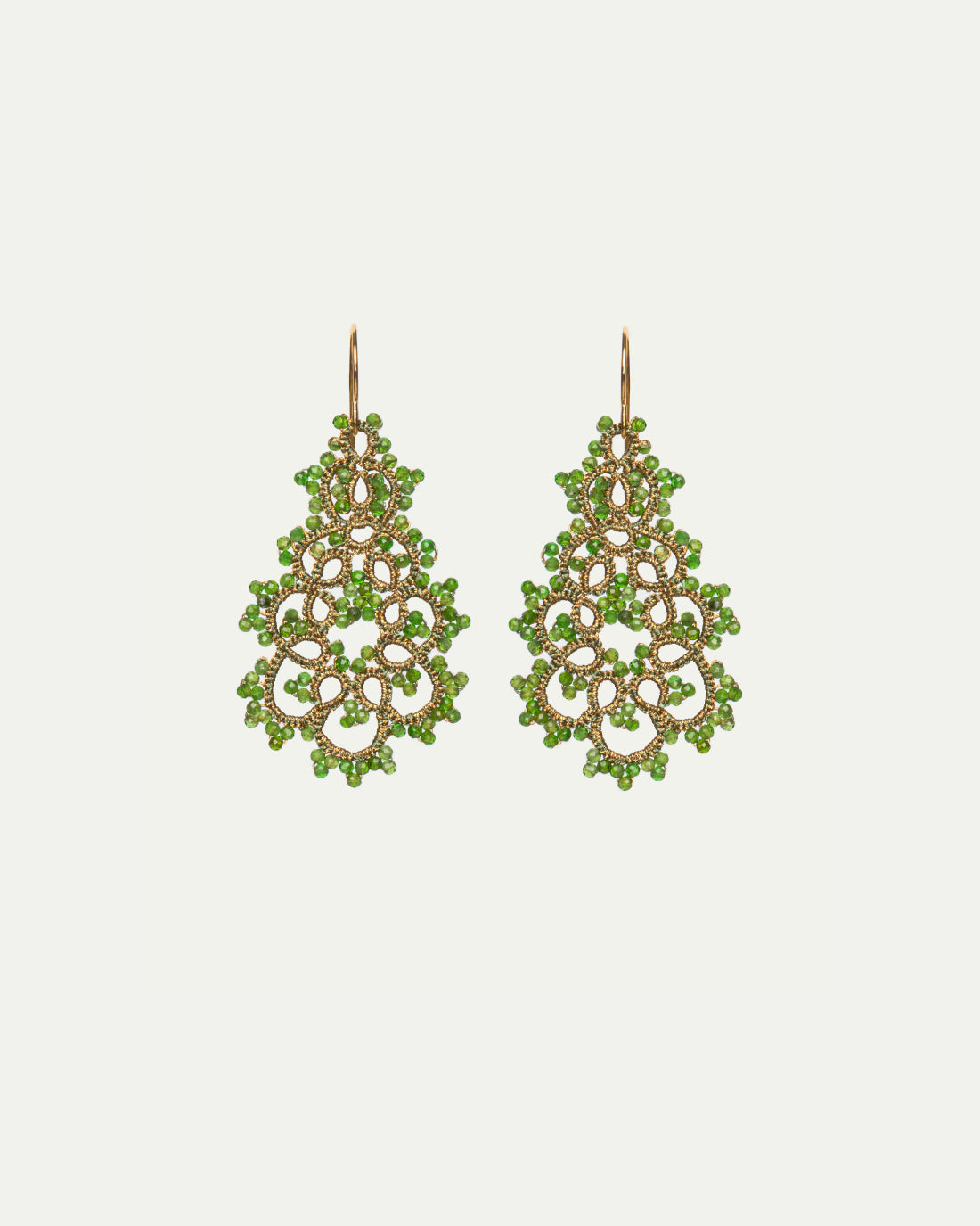 ELENA CHROME DIOPSIDE EARRINGS - LORINA BALTEANU