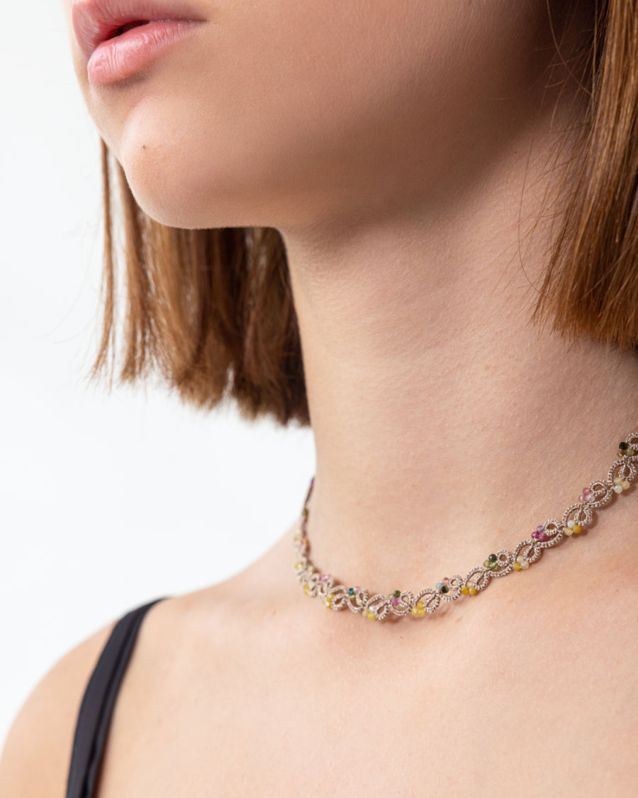 TENNIS YELLOW OPAL NECKLACE - LORINA BALTEANU