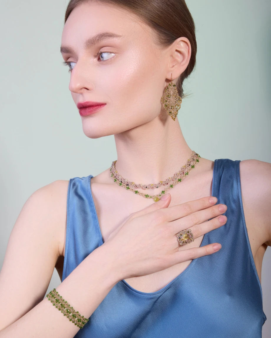 PRATO CHROME DIOPSIDE NECKLACE - LORINA BALTEANU