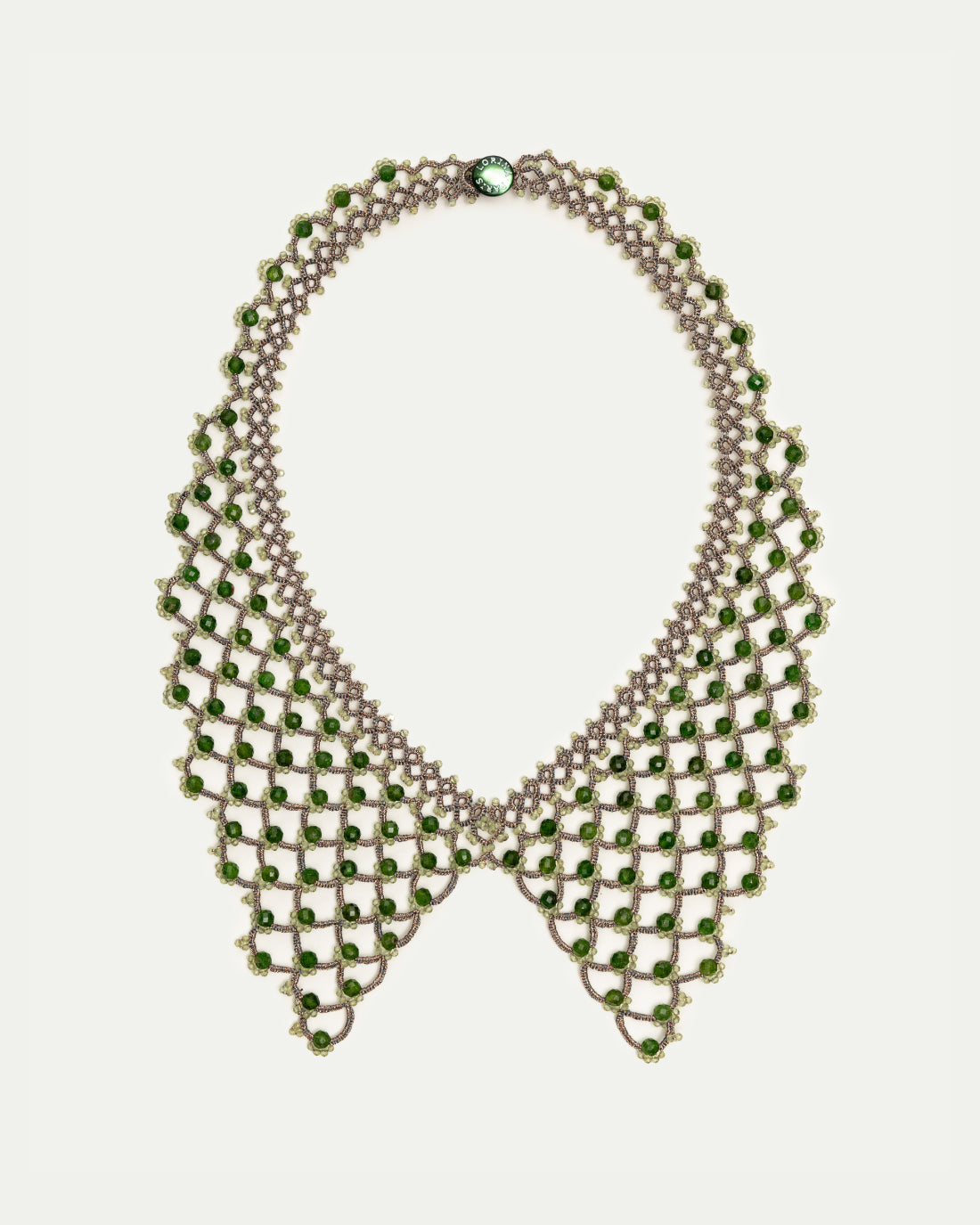 BRUNA CHROME DIOPSIDE NECKLACE - LORINA BALTEANU