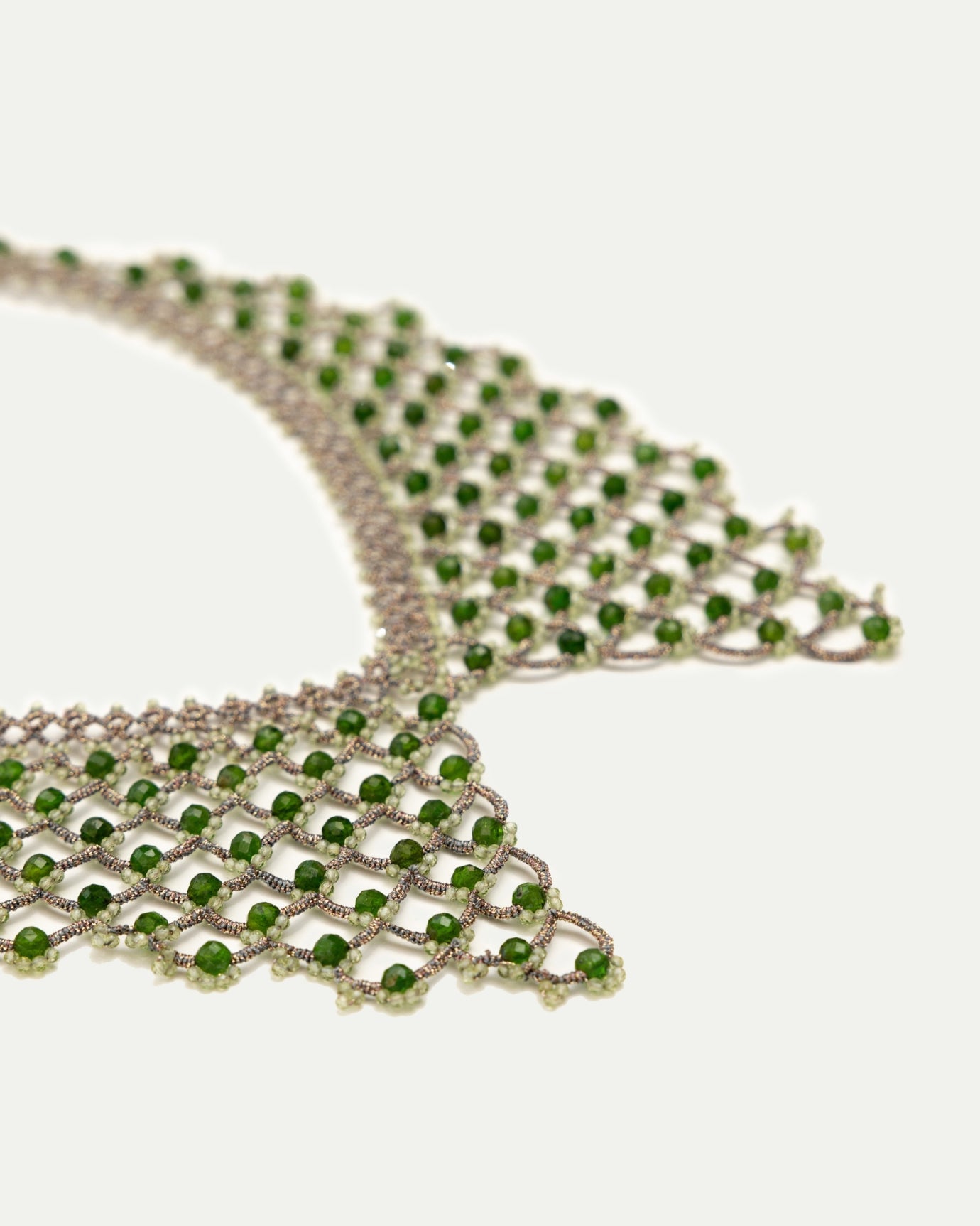 BRUNA CHROME DIOPSIDE NECKLACE - LORINA BALTEANU
