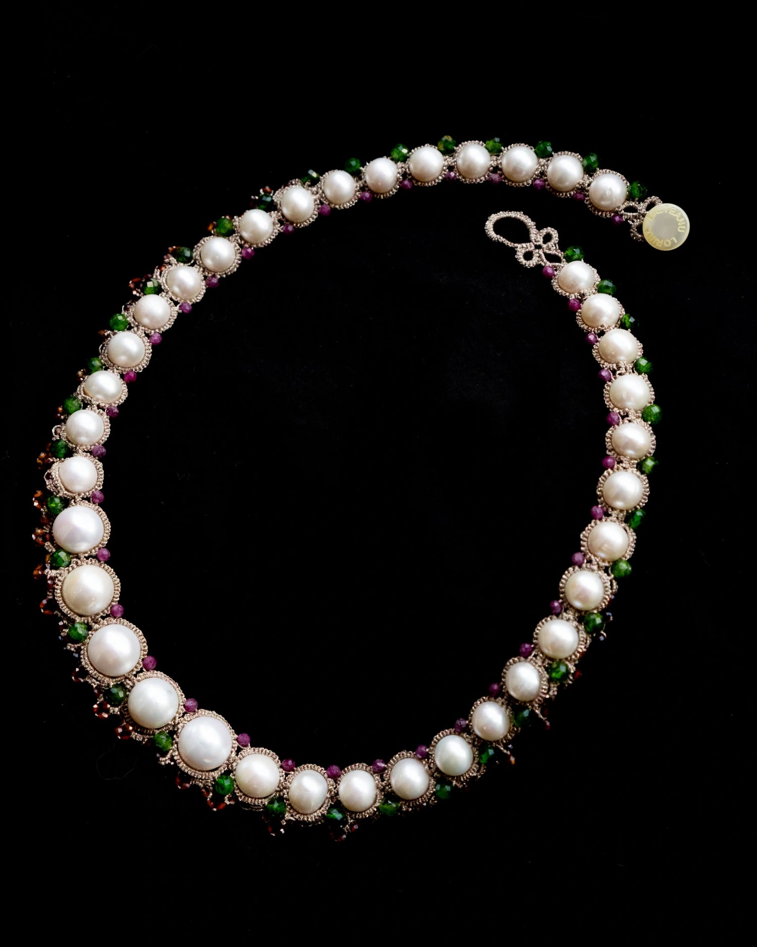 MATILDA CHROME DIOPSIDE NECKLACE - LORINA BALTEANU