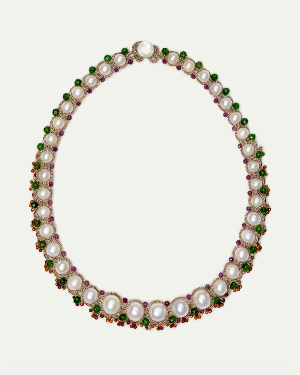MATILDA CHROME DIOPSIDE NECKLACE - LORINA BALTEANU