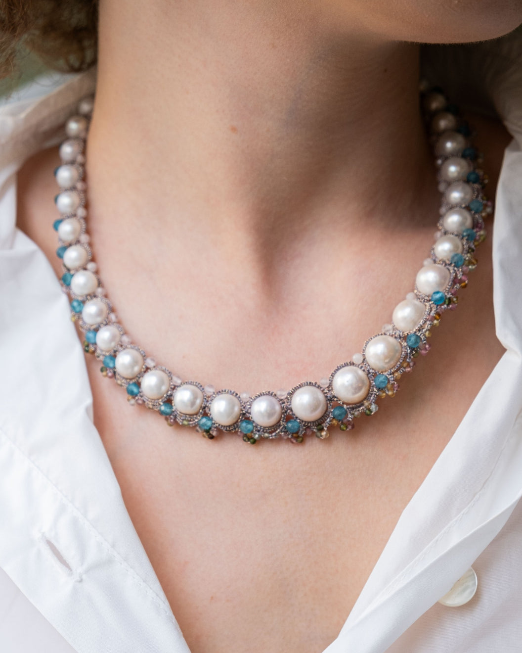 MATILDA APATITE NECKLACE - LORINA BALTEANU