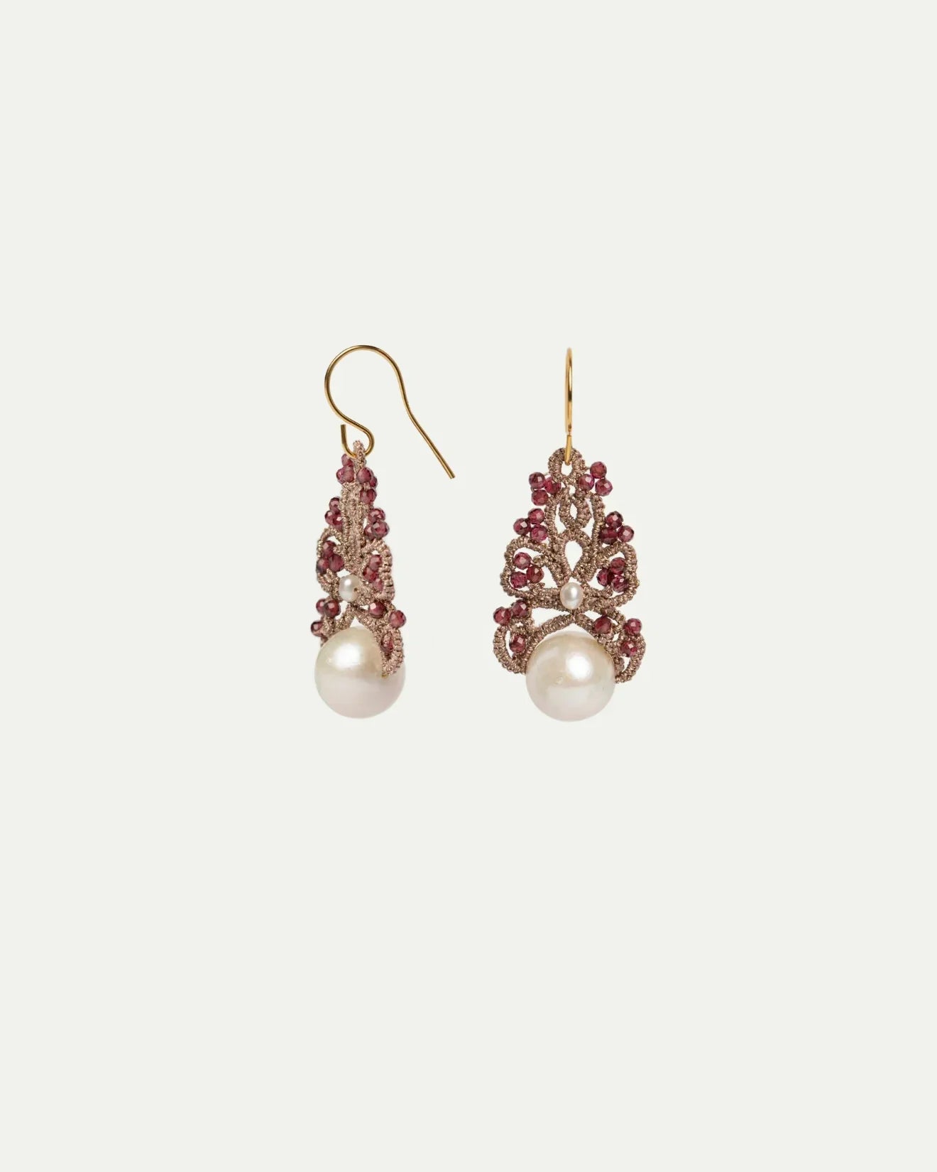 GILLET GARNET EARRINGS - LORINA BALTEANU