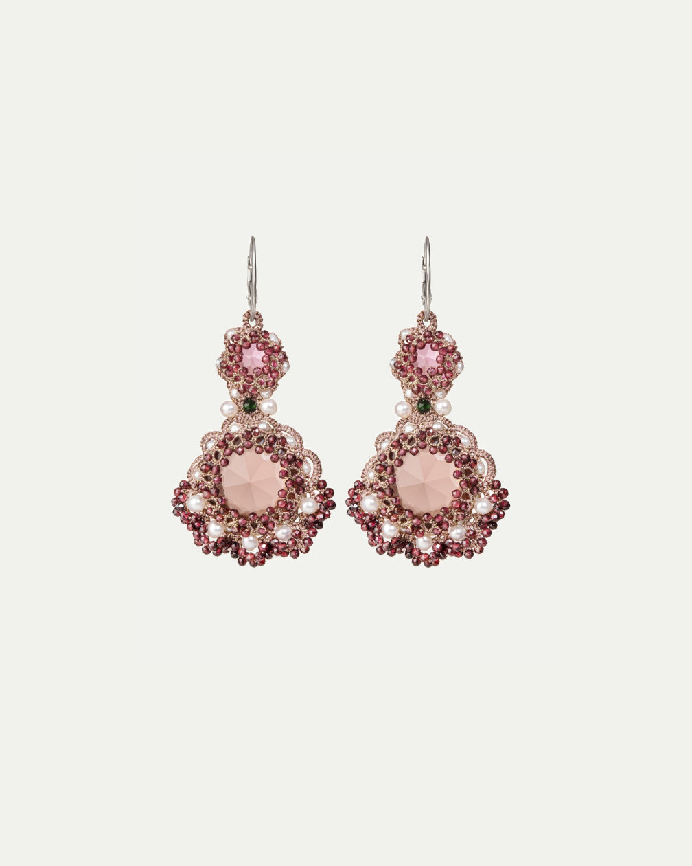 GUINEVERE GARNET EARRINGS - LORINA BALTEANU