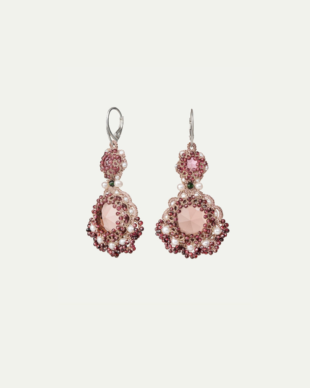 GUINEVERE GARNET EARRINGS - LORINA BALTEANU