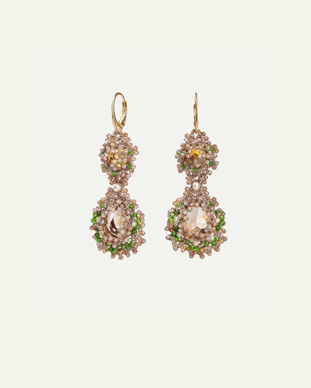 YASMINE NATURAL ZIRCON EARRINGS - LORINA BALTEANU