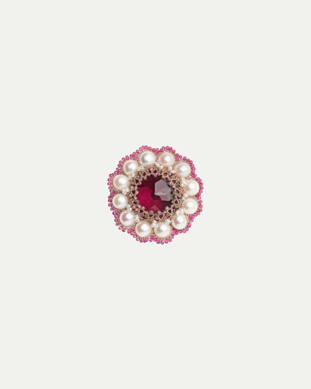 FLORENCE RUBY BROOCH - LORINA BALTEANU
