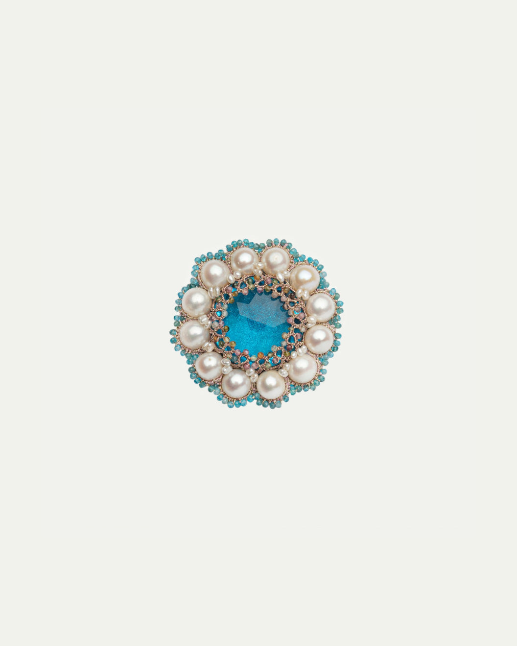 FLORENCE APATITE BROOCH - LORINA BALTEANU