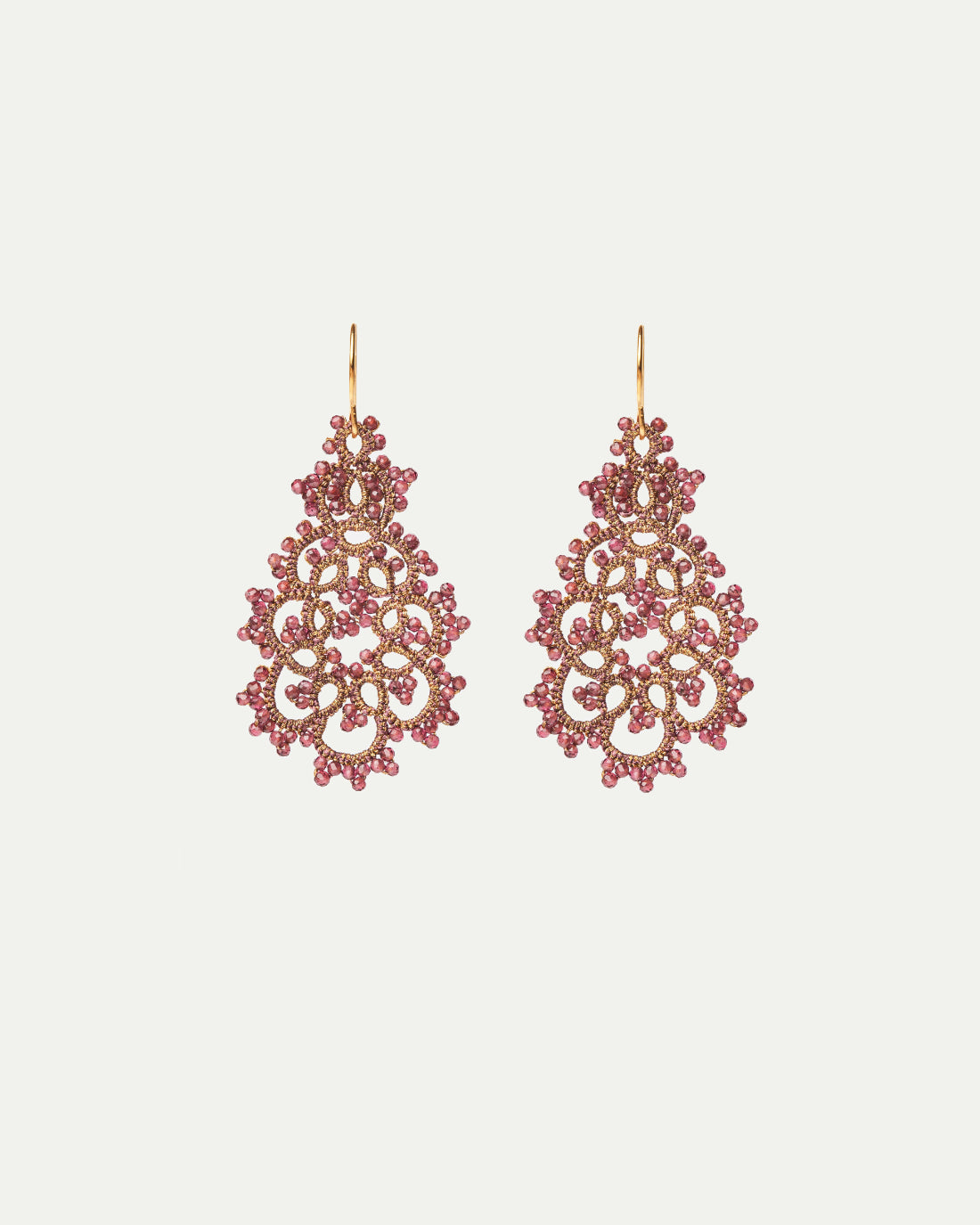 ELENA GARNET EARRINGS - LORINA BALTEANU