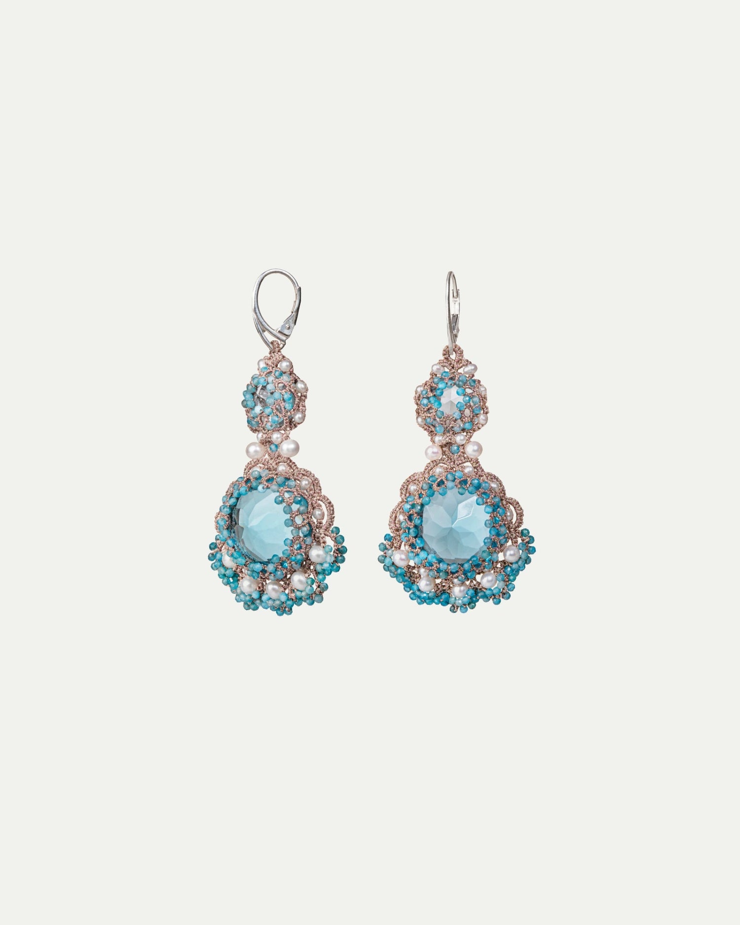 GUINEVERE APATITE EARRINGS - LORINA BALTEANU