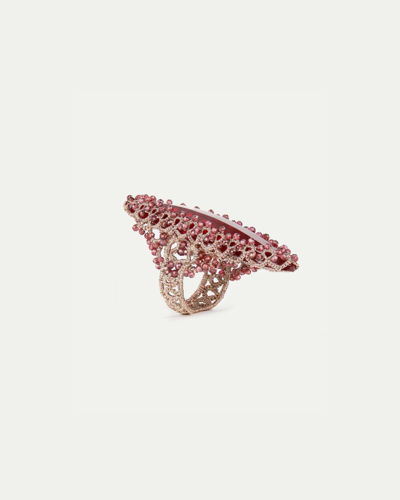 HEPBURN GARNET RING - LORINA BALTEANU