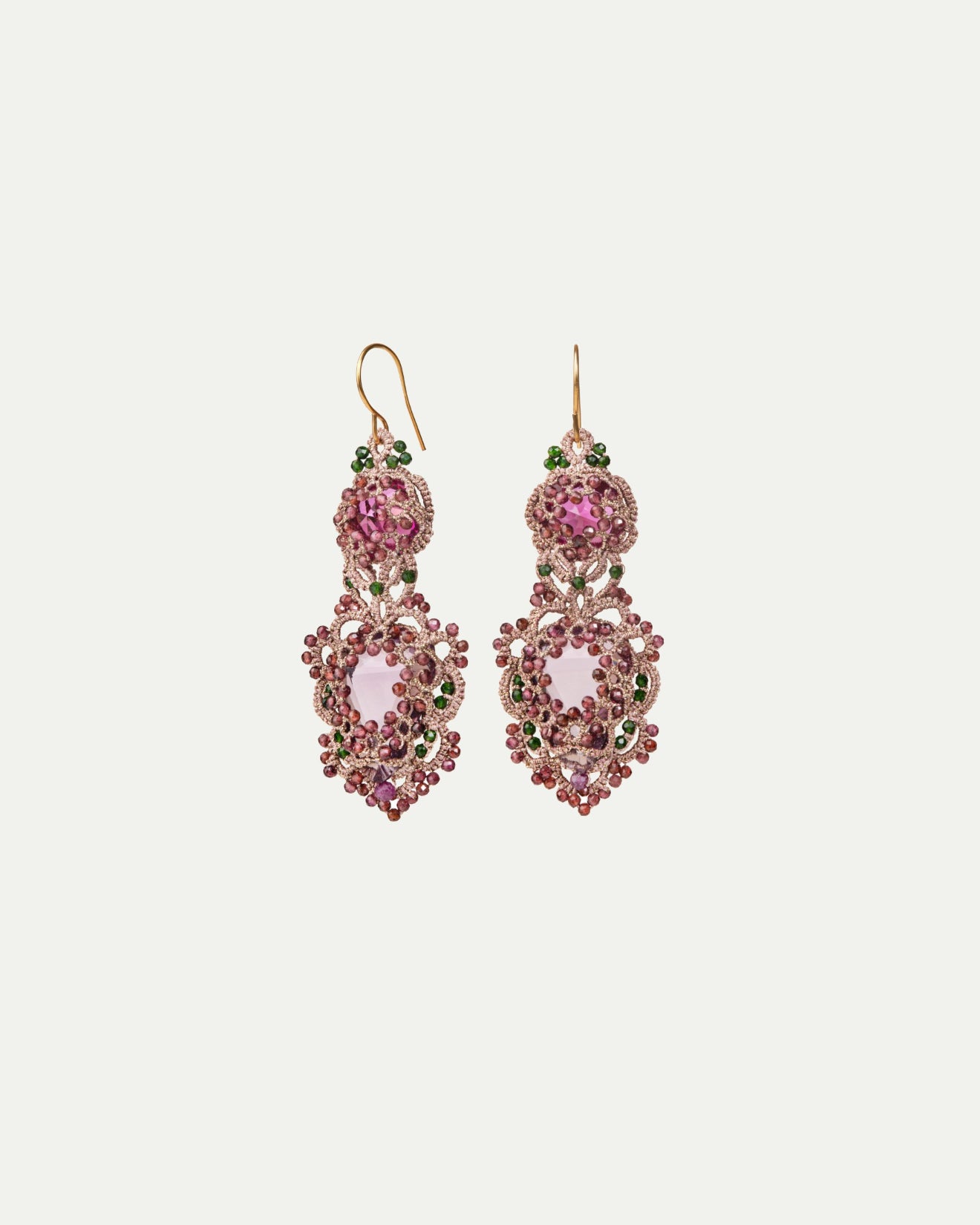 INESSE GARNET EARRINGS - LORINA BALTEANU