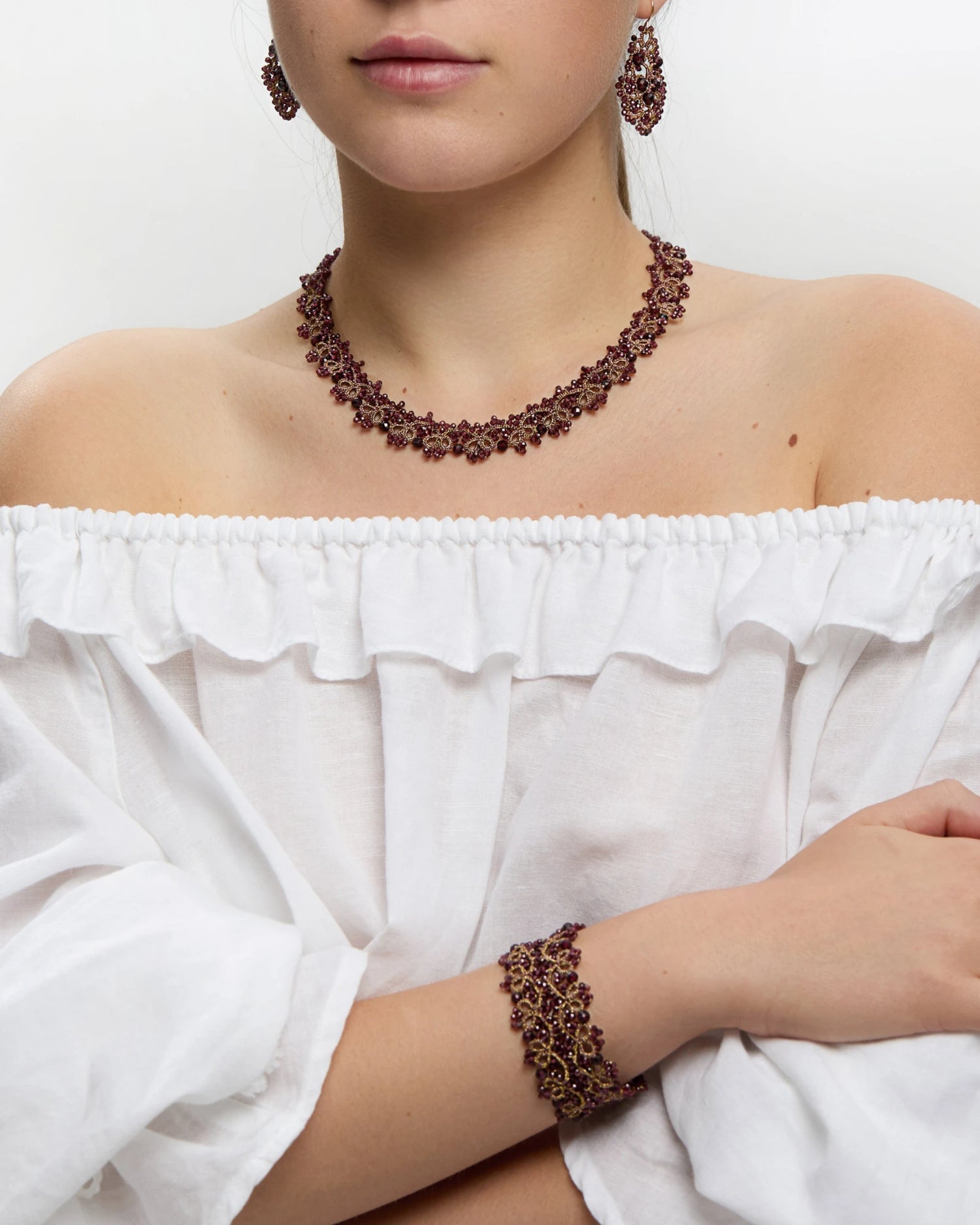 JENNIFER GARNET NECKLACE - LORINA BALTEANU