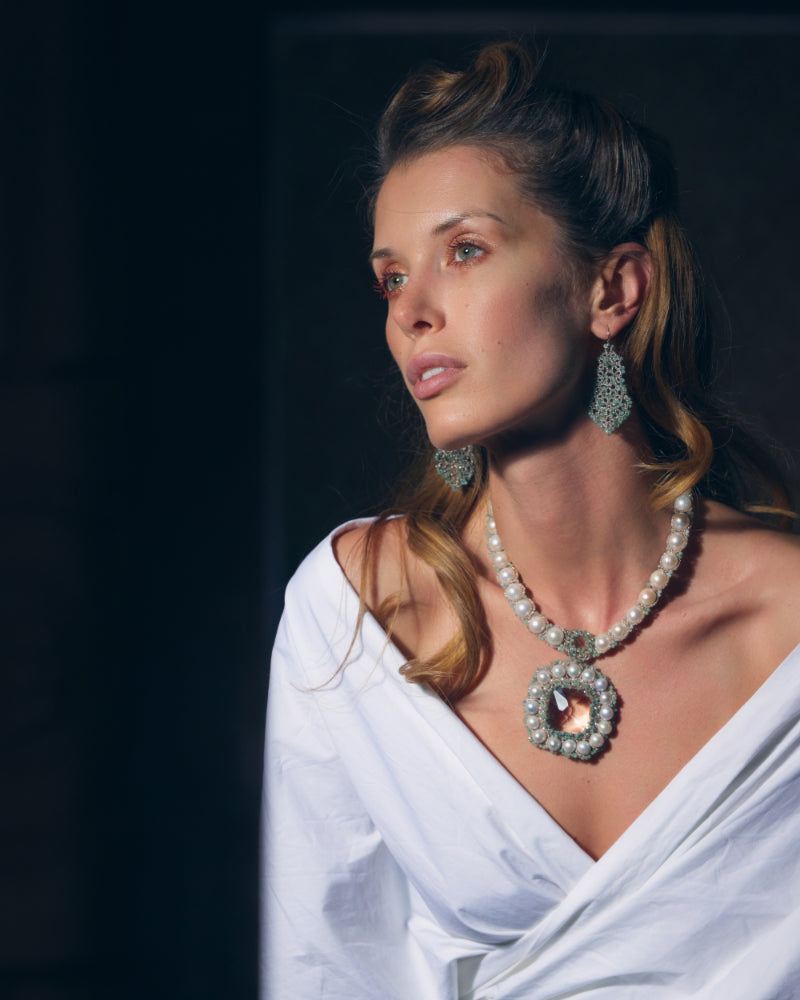 MARBELLA EMERALD EARRINGS - LORINA BALTEANU