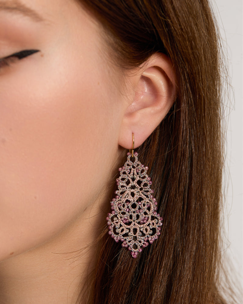 MARBELLA GARNET EARRINGS - LORINA BALTEANU