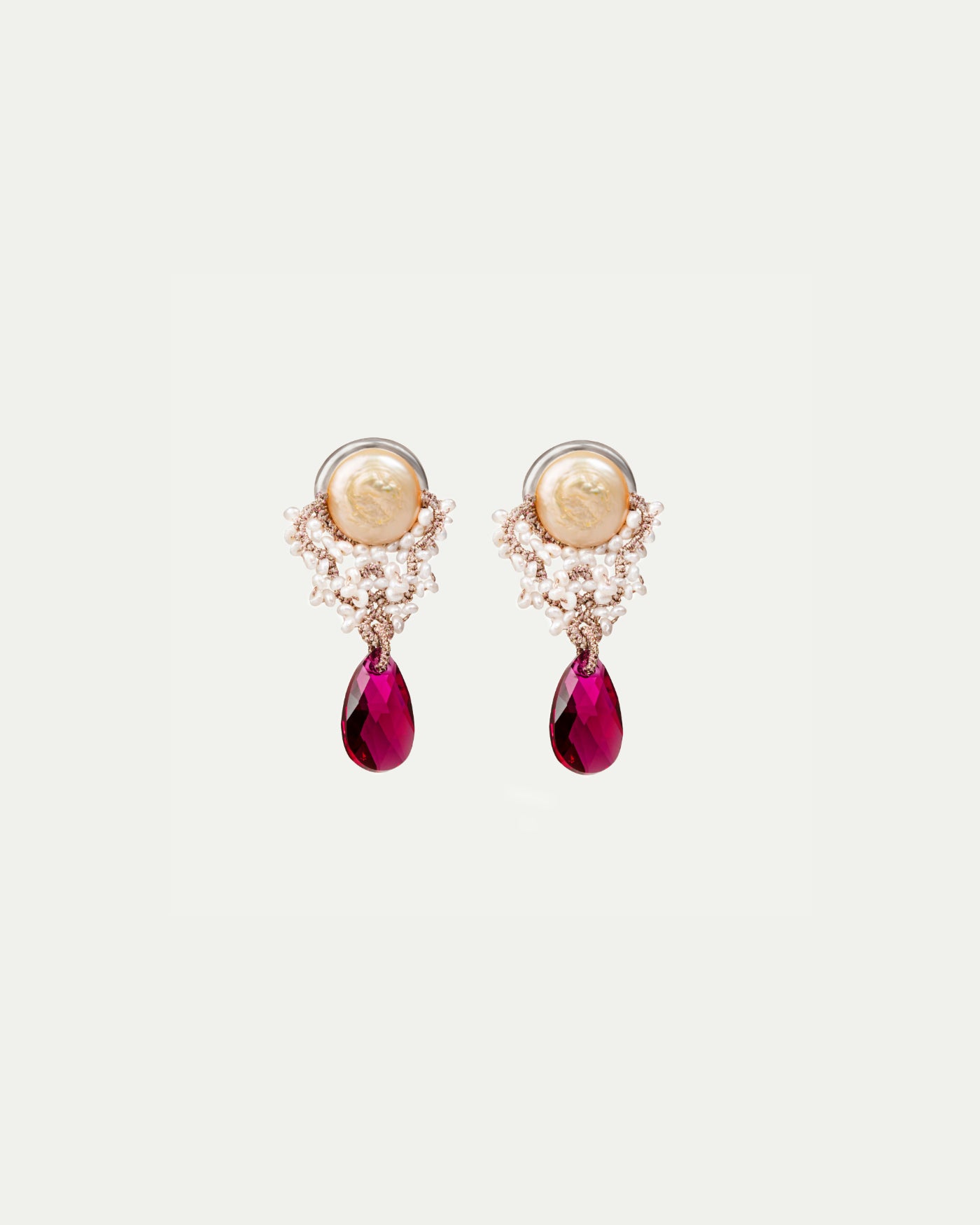 MERIBEL RUBY EARRINGS - LORINA BALTEANU