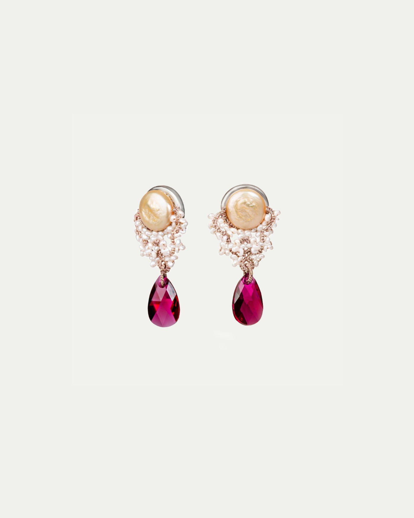 MERIBEL RUBY EARRINGS - LORINA BALTEANU