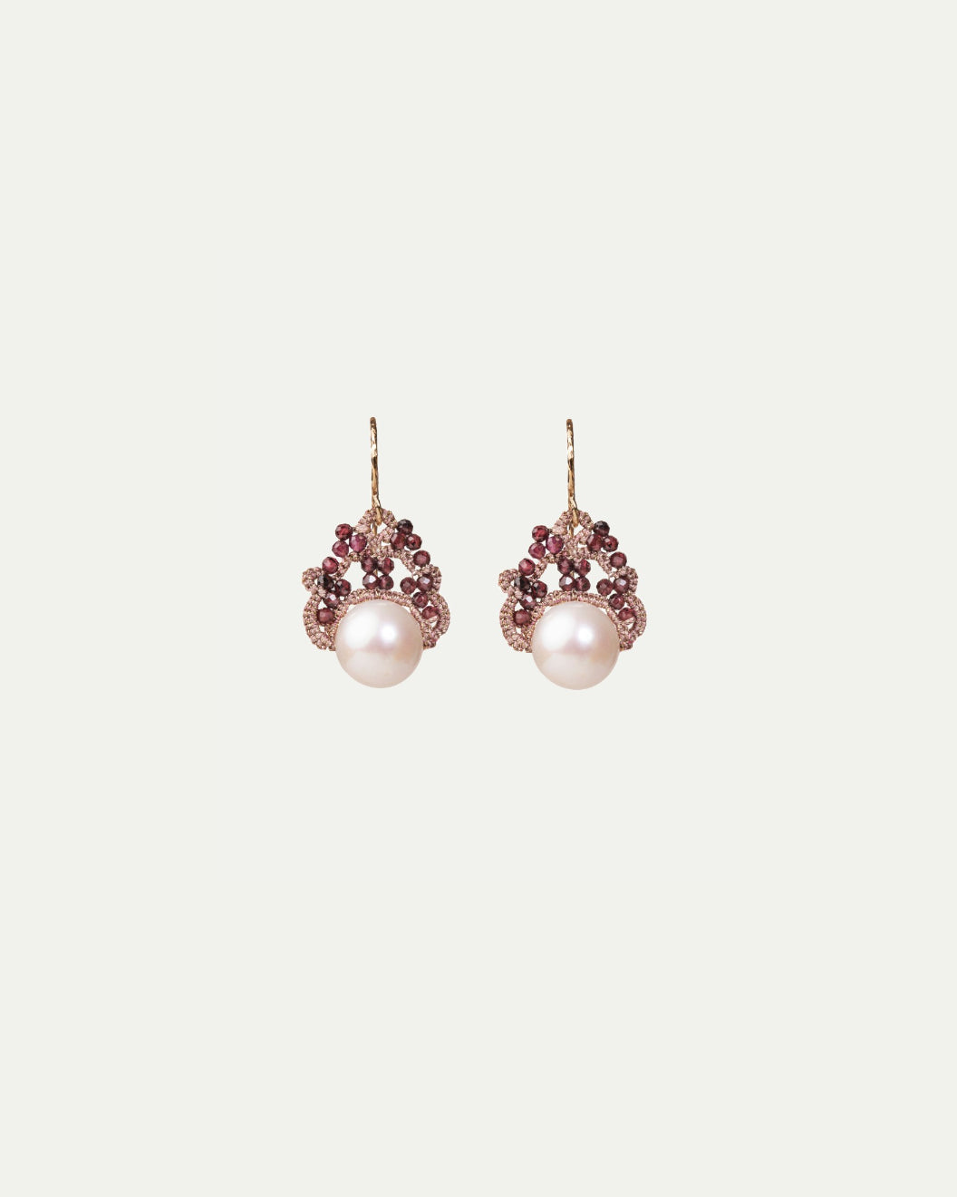MOONA GARNET EARRINGS - LORINA BALTEANU