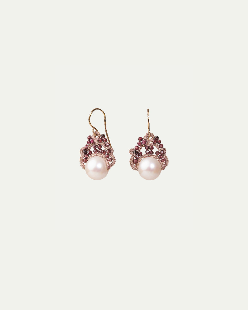 MOONA GARNET EARRINGS - LORINA BALTEANU