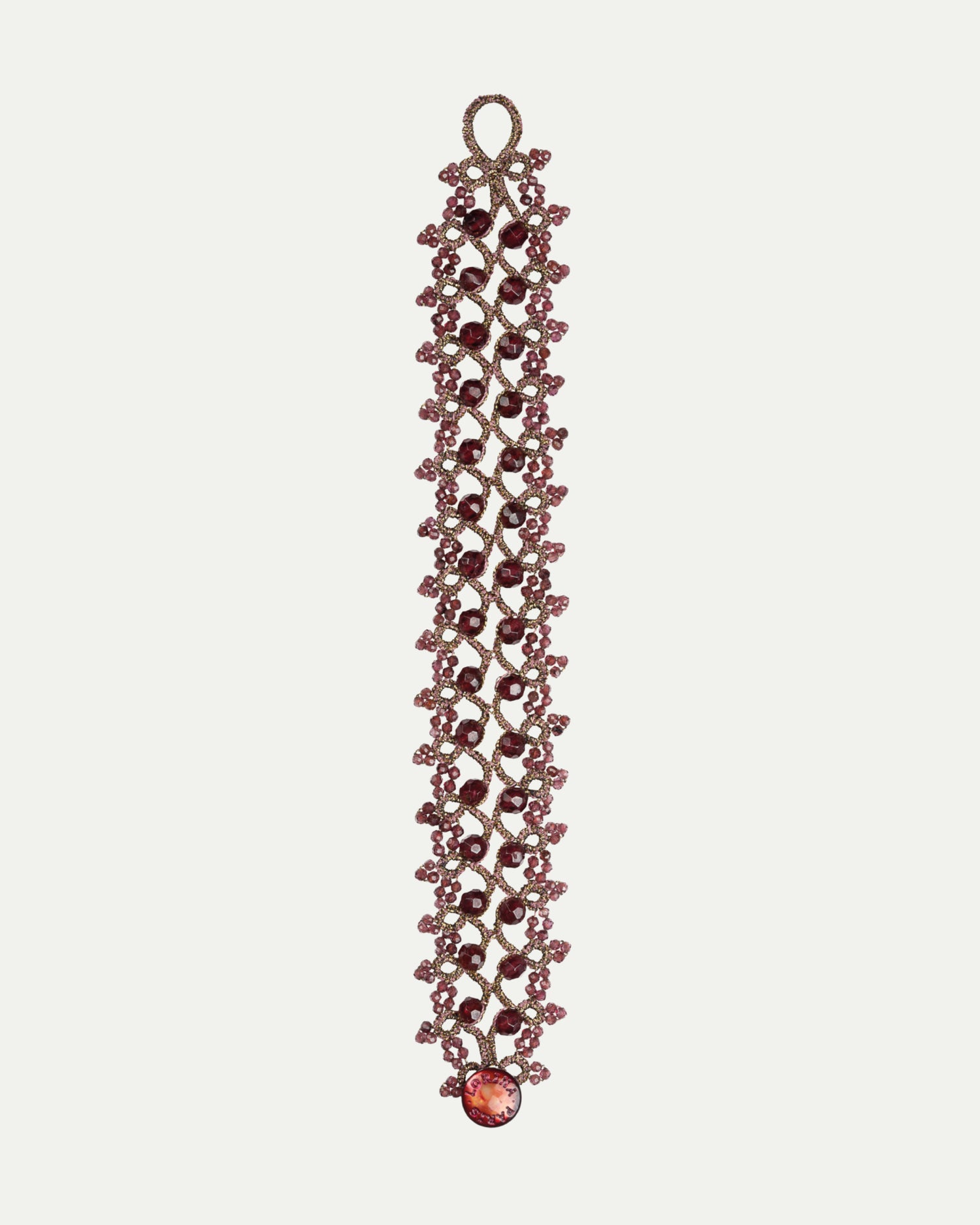 REGATA DOUBLE GARNET BRACELET - LORINA BALTEANU