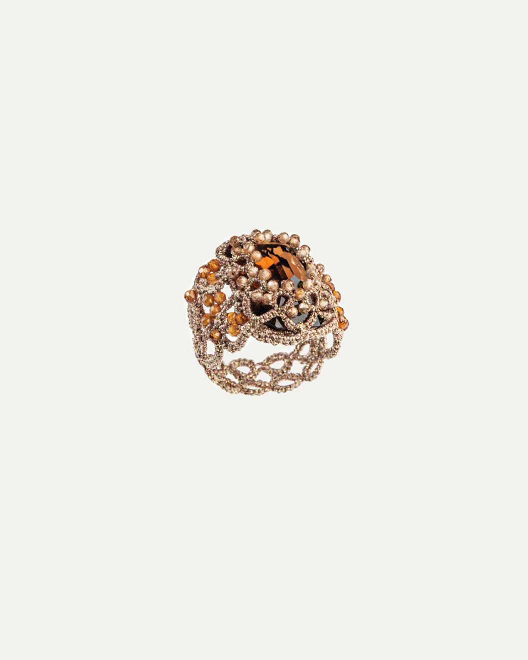 RUTH ORANGE GARNET RING - LORINA BALTEANU
