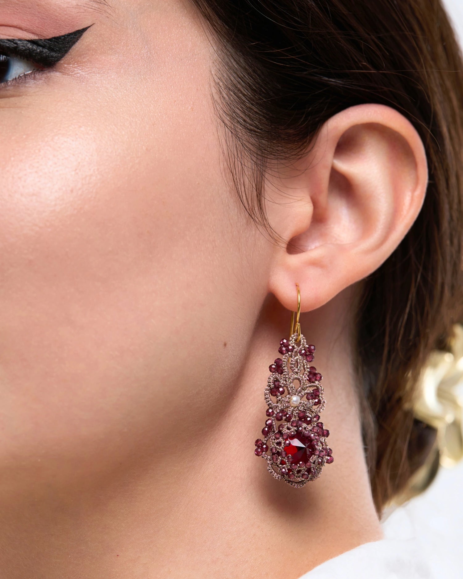 SALLY GARNET EARRINGS - LORINA BALTEANU