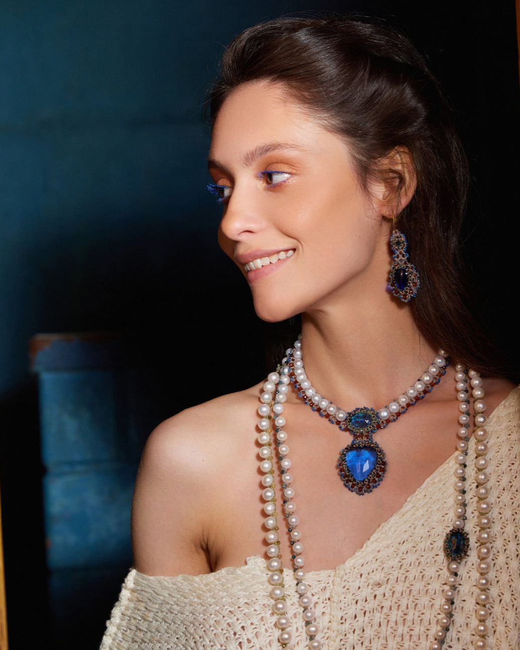 TITANIC BLUE TOURMALINE NECKLACE