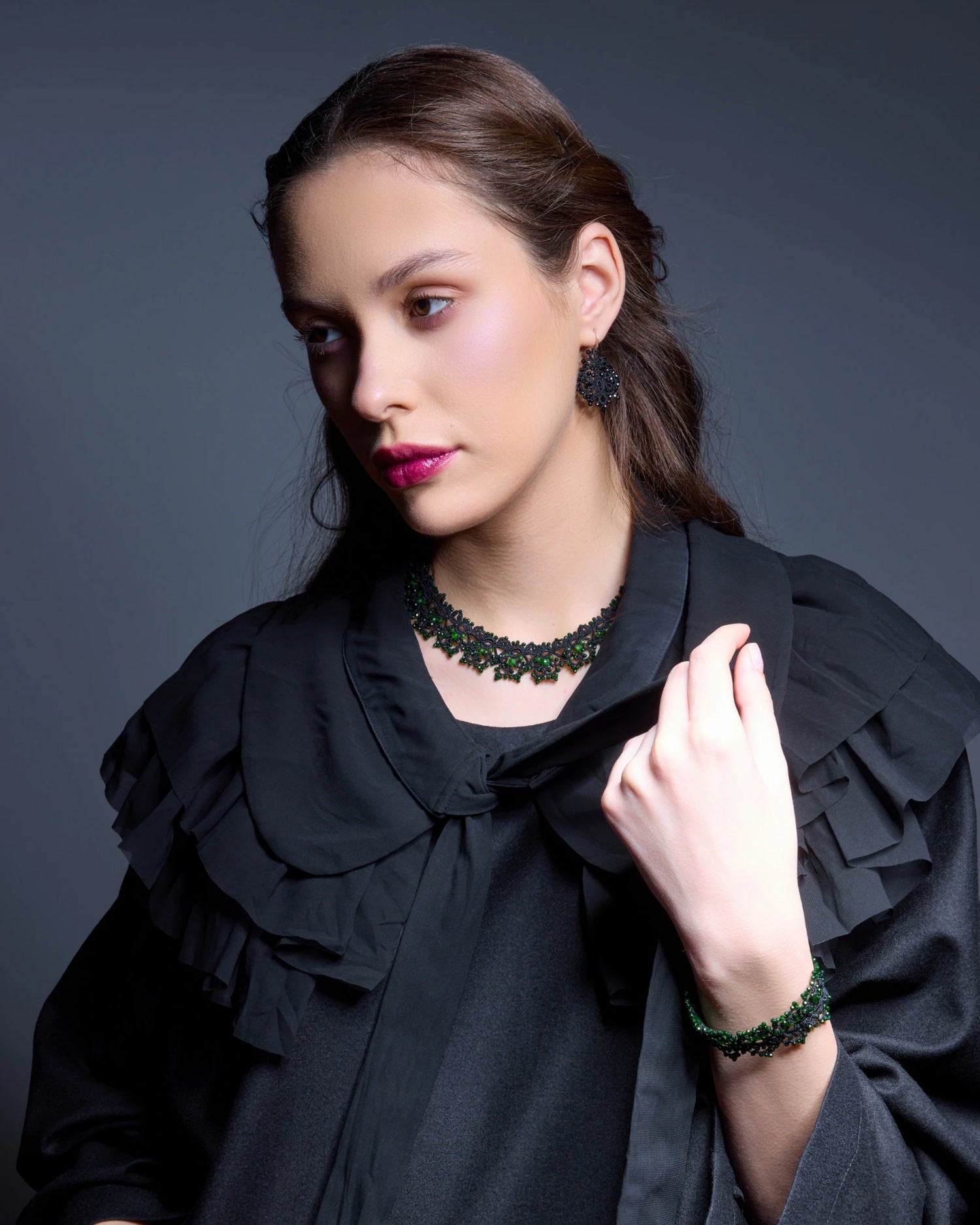 TRINITY SPINEL EARRINGS - LORINA BALTEANU
