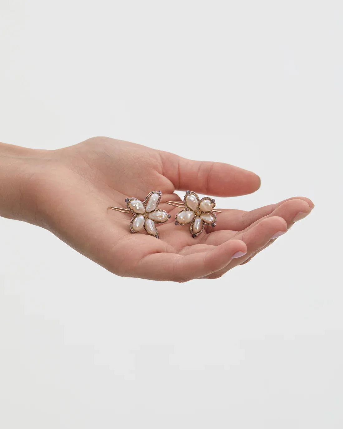 CAMELIA IOLITE EARRINGS - LORINA BALTEANU