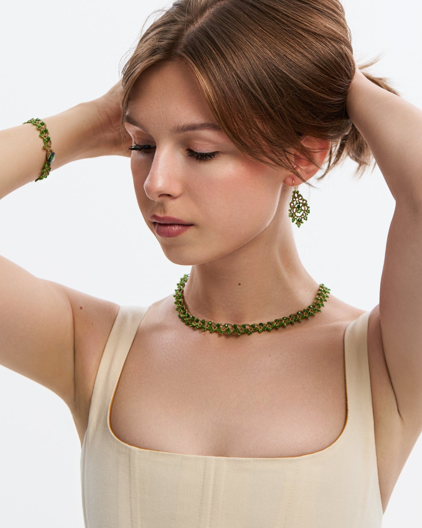 REGATA CHROME DIOPSIDE NECKLACE