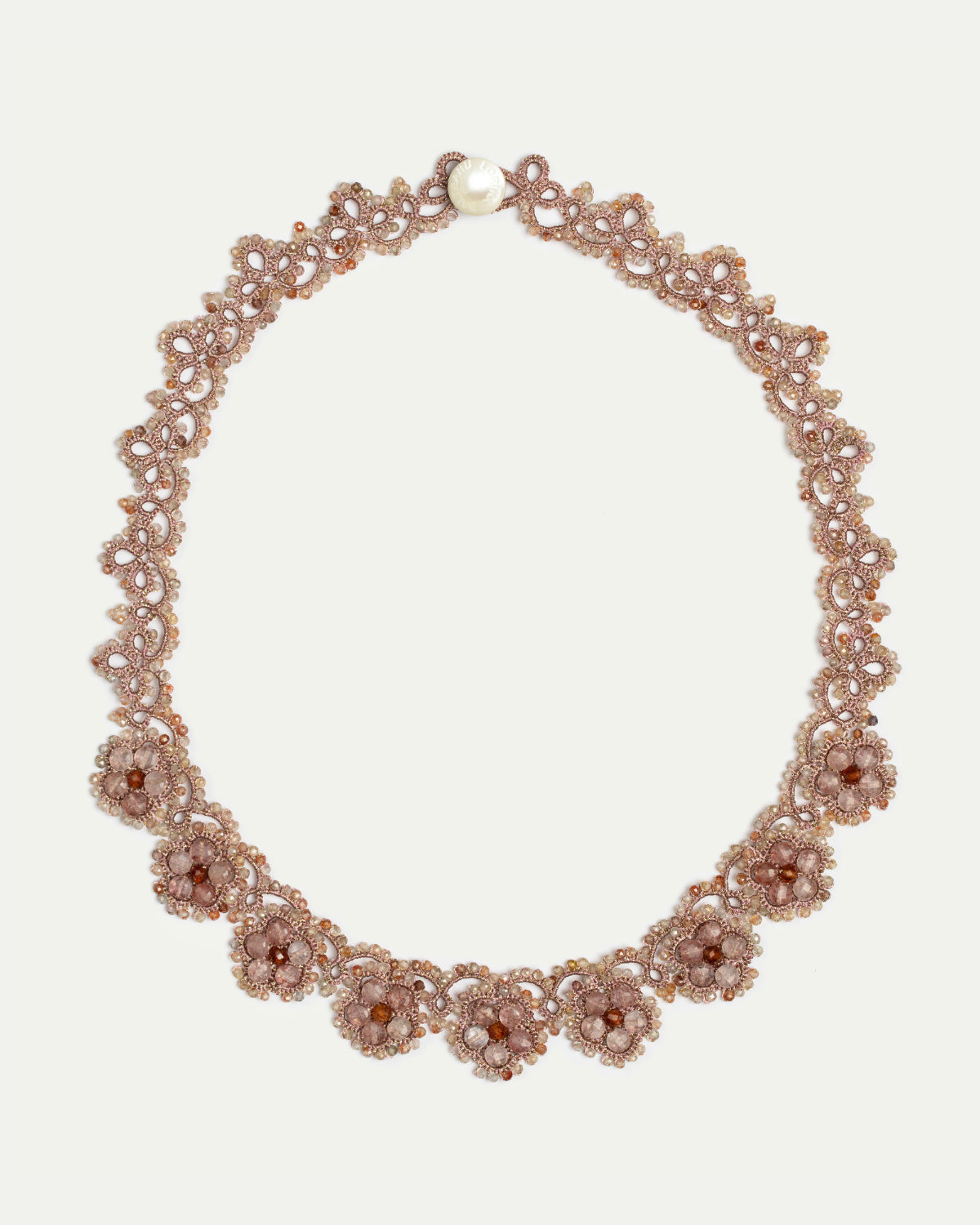 PAULINE STRAWBERRY QUARTZ NECKLACE - LORINA BALTEANU